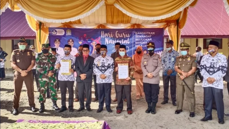 Peringati Hari Guru dan HUT PGRI ke 75, STAI-PTIQ Aceh dan PGRI Aceh Jaya teken MoU